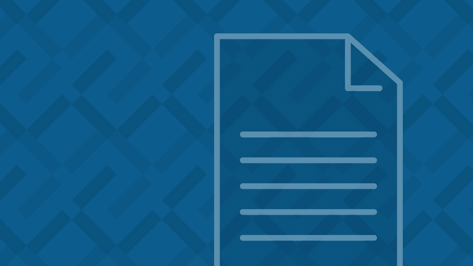 Document icon over a blue field