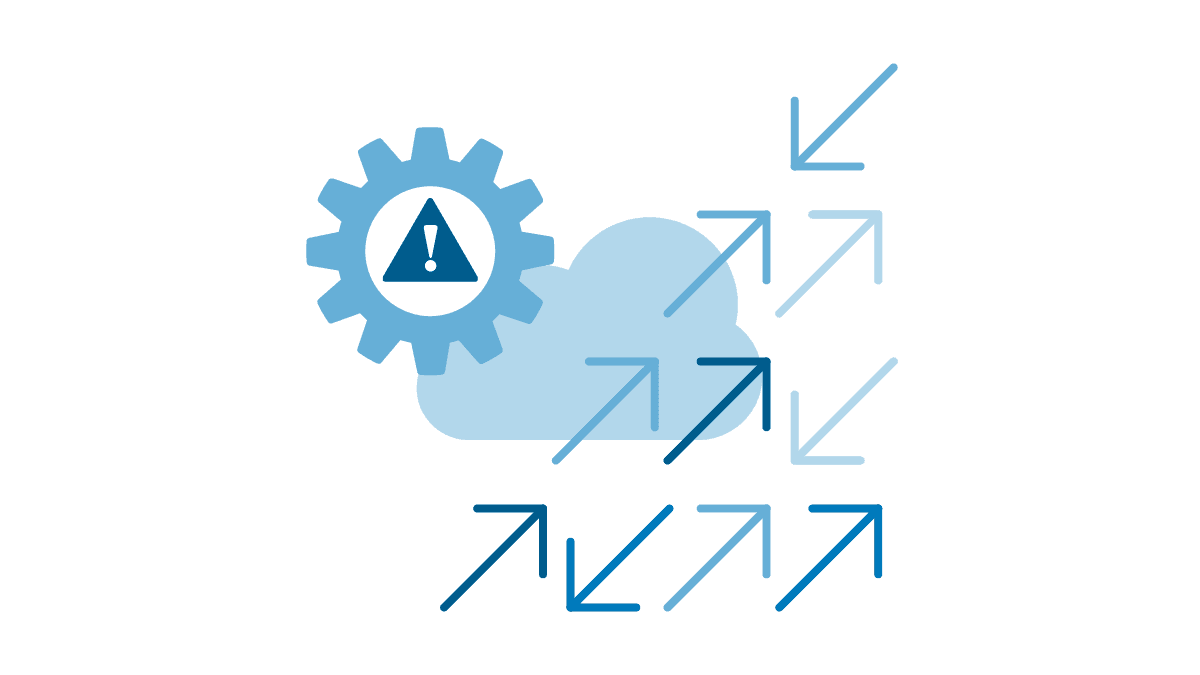 image of gear, cloud and arrows