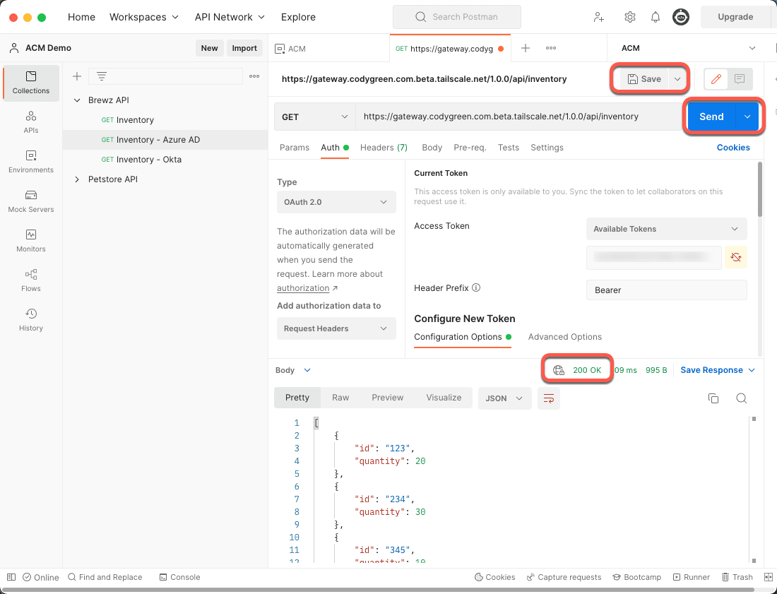 Postman Successful Request